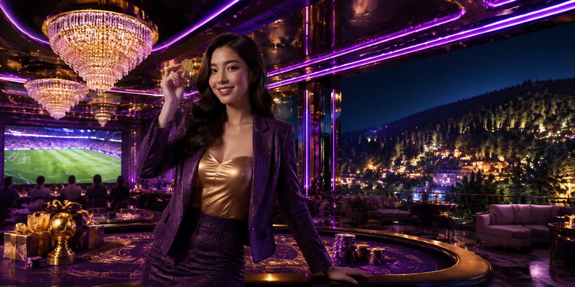 Khách hàng trải nghiệm casino với ánh đèn neon tại Đà Lạt
